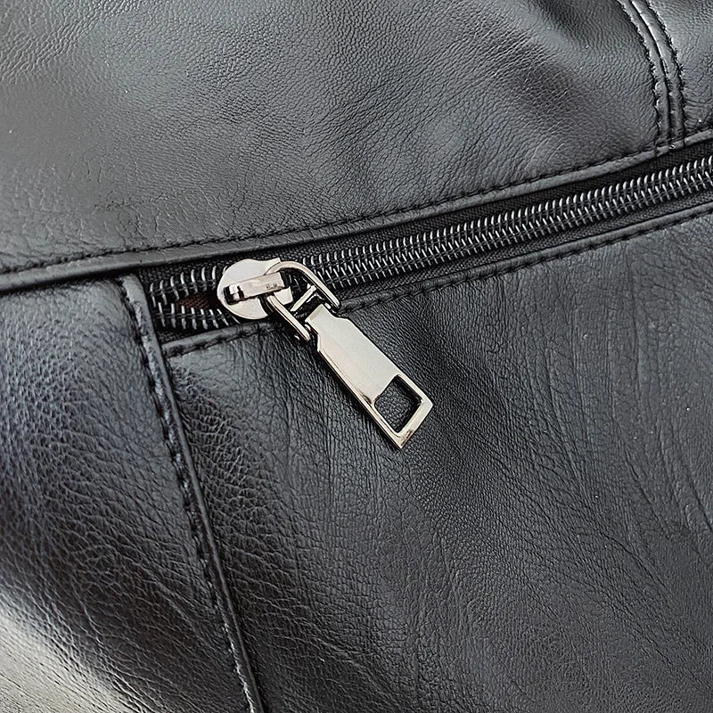 Chic oversized leather tote bag