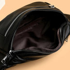 Soft leather crossbody bum bag