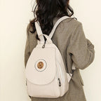 Women’s leather knapsack