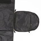 Elegant leather holdall with shoulder strap