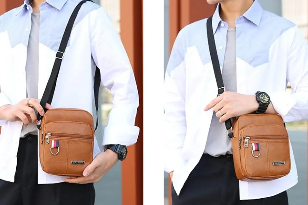 Mini leather crossbody bag