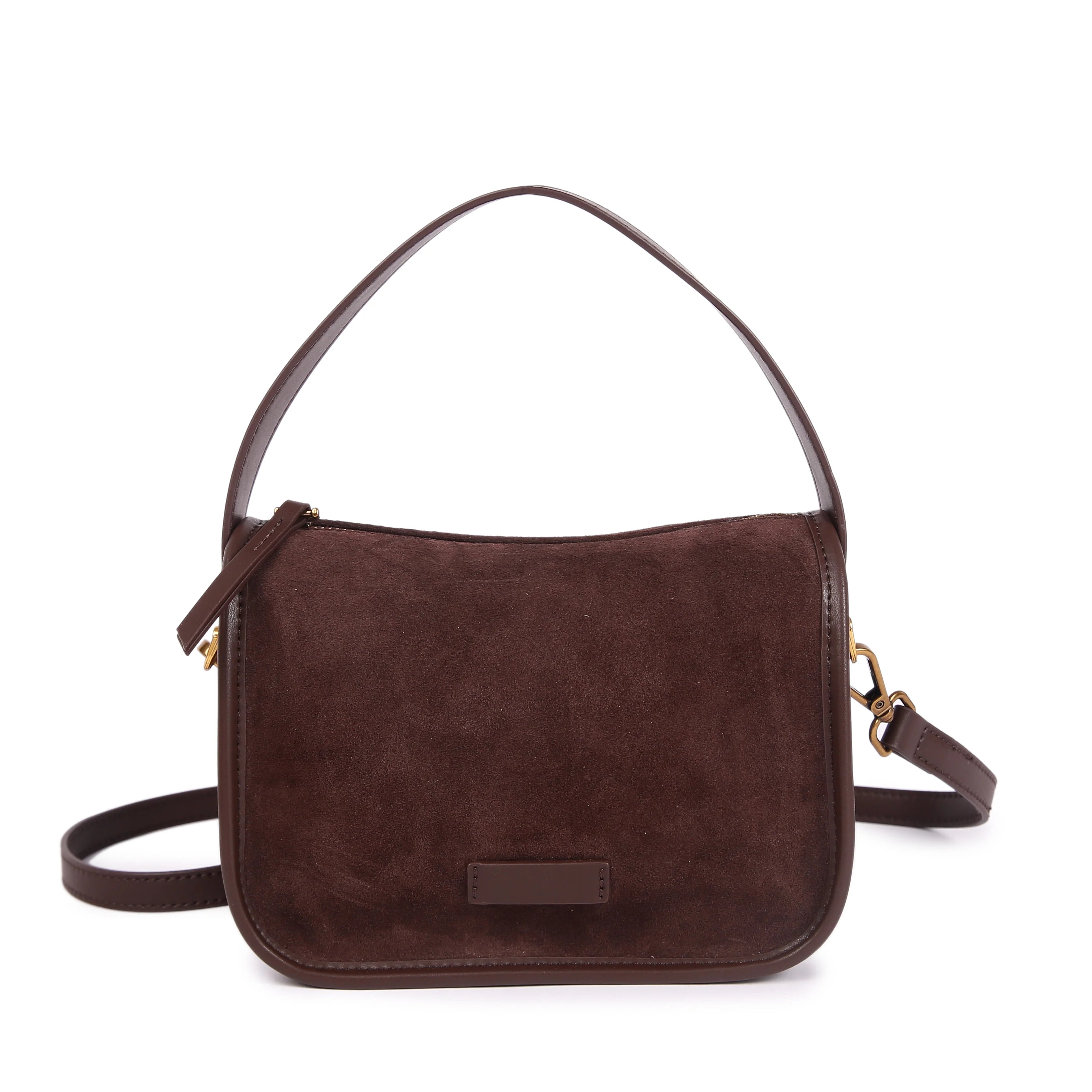 Everyday suede shoulder bag