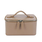 Travel leather vanity bag