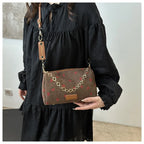 corduroy handbag with strawberry print
