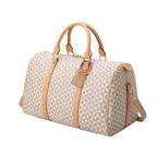 Classic leather weekender duffle bag