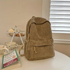 Versatile corduroy backpack