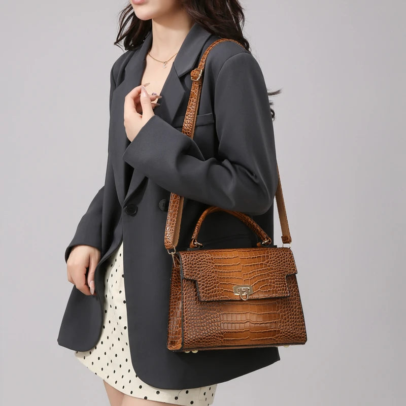 Leather handbag