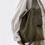 Large suede slouch bag