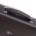 Executive leather laptop briefcase