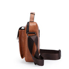 Large leather crossbody bag for women