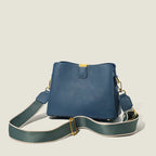 Soft leather handbag with zipper