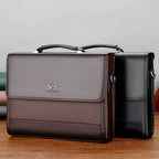 Executive leather laptop briefcase