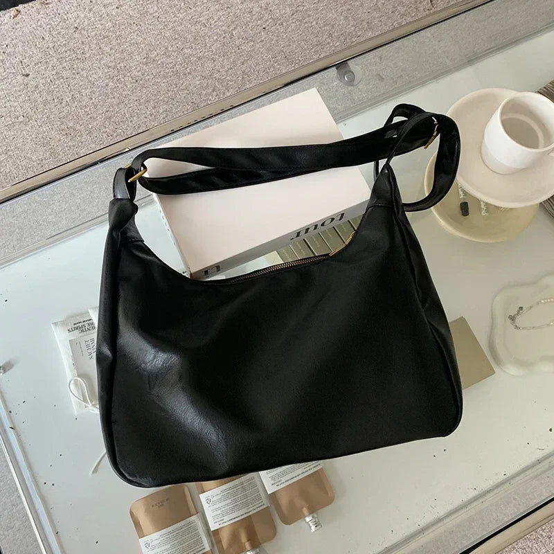 Large leather hobo bag