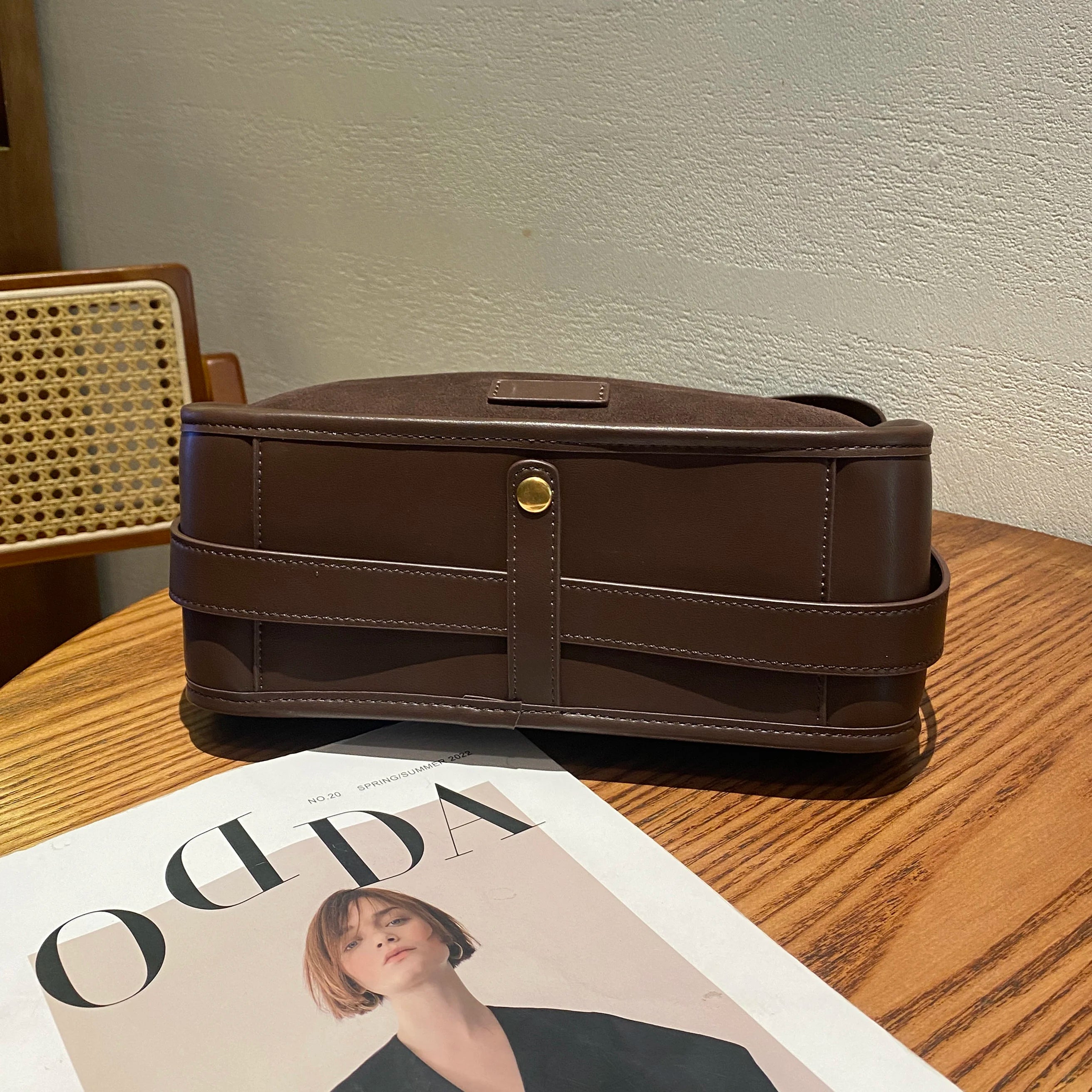 Everyday suede shoulder bag