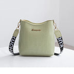 Classic leather shoulder bag for women