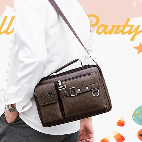 Vintage leather crossbody bag