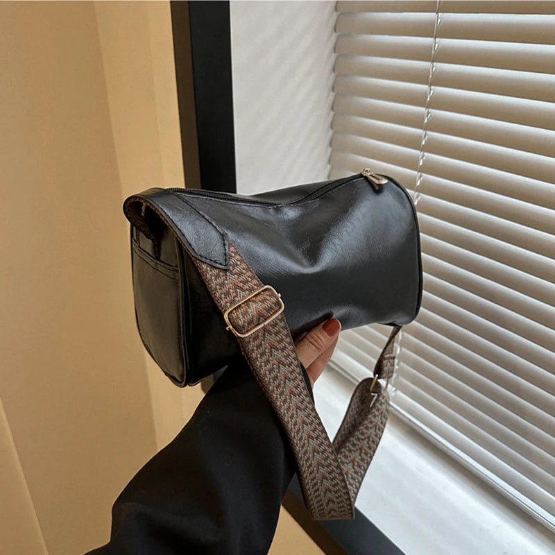 Sleek leather handbag