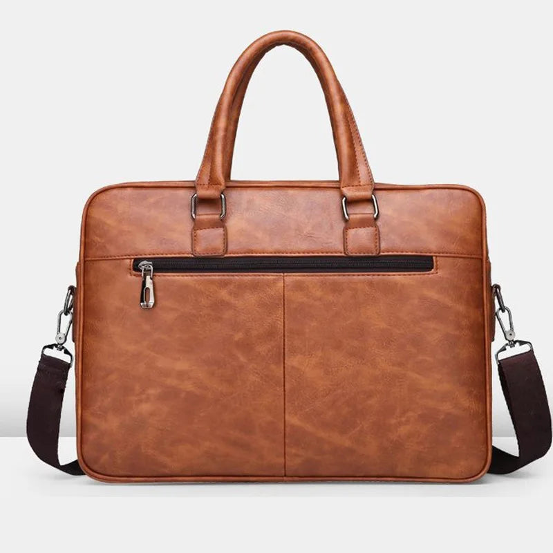 Leather business briefcase