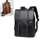 Men's leather backpack rucksack