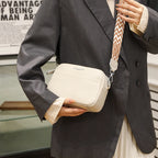 Soft minimalist leather crossbody bag
