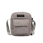 Corduroy crossbody handbag with front pocket