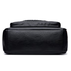 Leather shoulder bag with adjustable strap