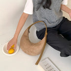 Hobo suede shoulder bag