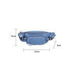 Denim waist bag
