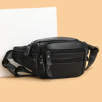 Smooth leather belt pouch