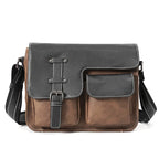 Crossbody leather satchel