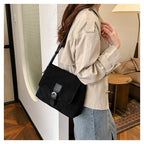 Casual suede sling handbag