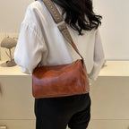 Sleek leather handbag
