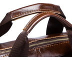 Classic leather laptop bag