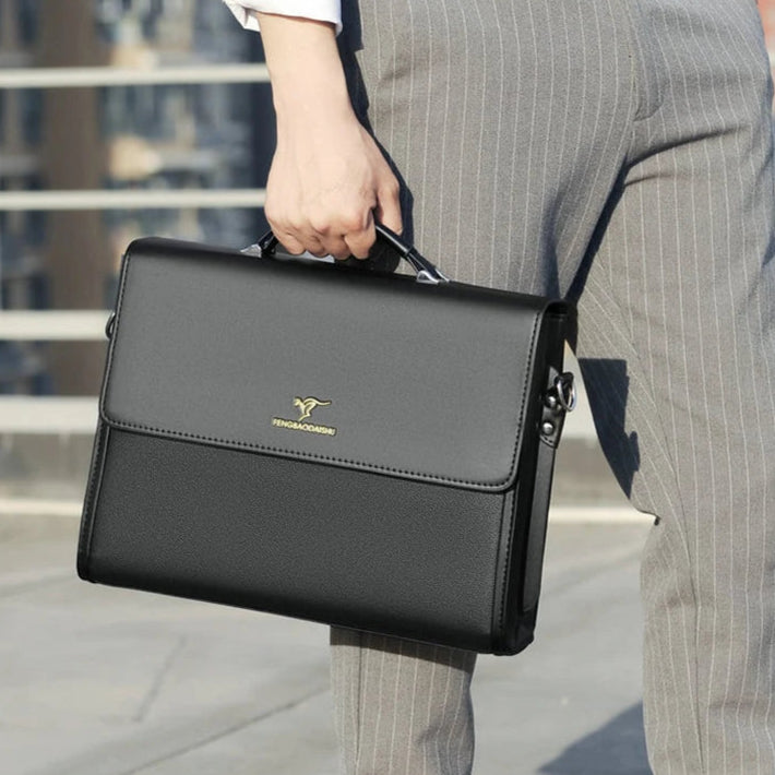 Men's formal leather briefcase