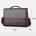 Executive leather laptop briefcase