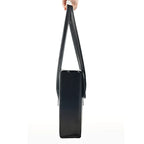 Women's leather laptop shoulder messenger bag