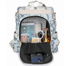 Women’s anti-theft leather knapsack