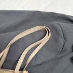 Modern leather tote bag