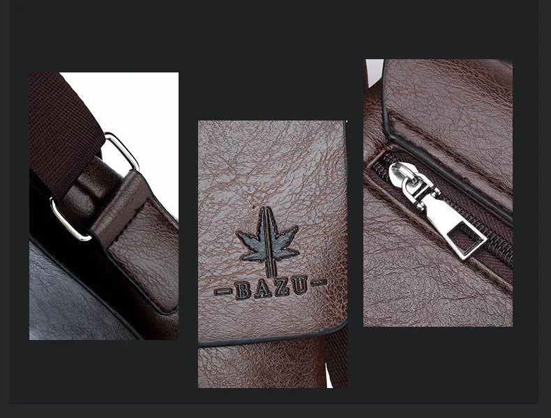 Versatile leather crossbody bag