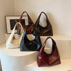 Women large leather hobo bag