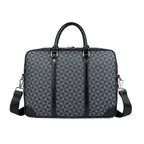 Designer-inspired leather laptop briefcase