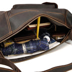 Full leather rucksack backpack