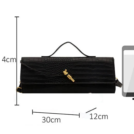 Compact leather handbag