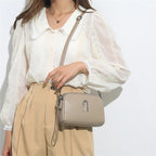 Lightweight leather sling bag