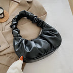 Quilted leather hobo bag