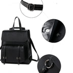 Leather satchel backpack