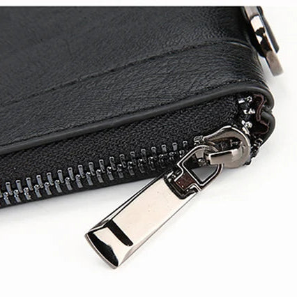 Classic leather clutch
