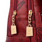 Designer-style leather backpack