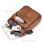 Fashionable leather crossbody bag