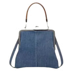 Denim  handbag for women with handles